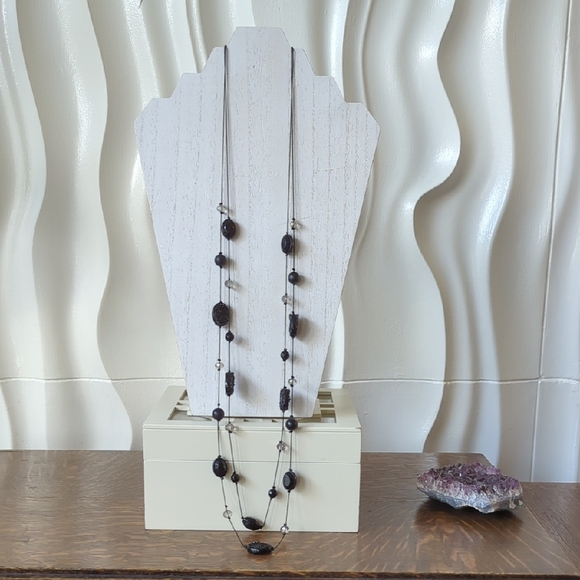 NY necklace, druzy and crystal - Picture 1 of 2